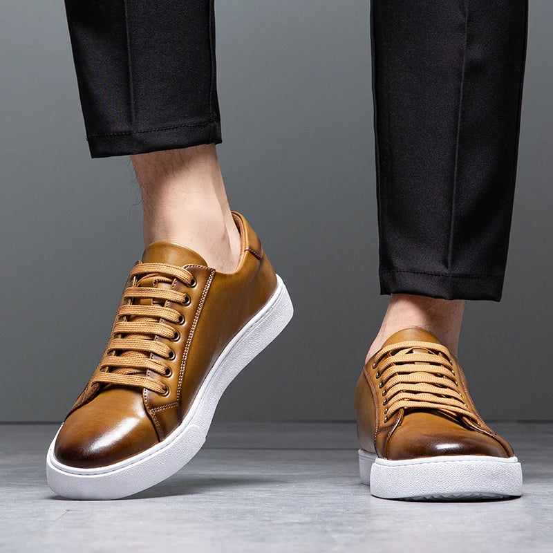 Italian Brand Men's Genuine Leather Casual Shoes Interview Commuting Work Shoes Versatile Daily Men's Business Formal Shoes