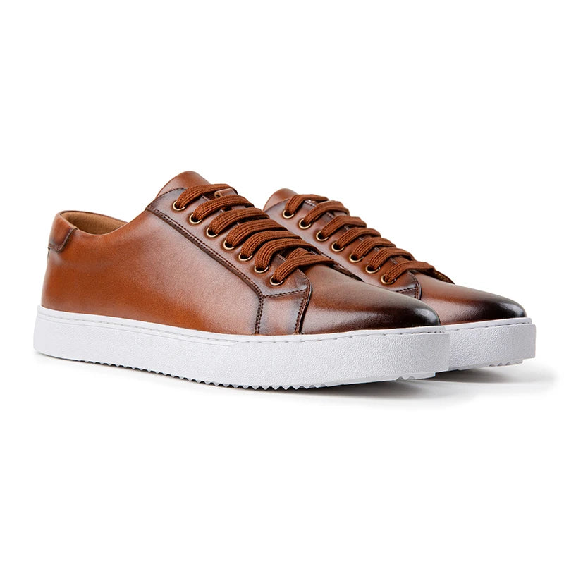 Italian Brand Men's Genuine Leather Casual Shoes Interview Commuting Work Shoes Versatile Daily Men's Business Formal Shoes