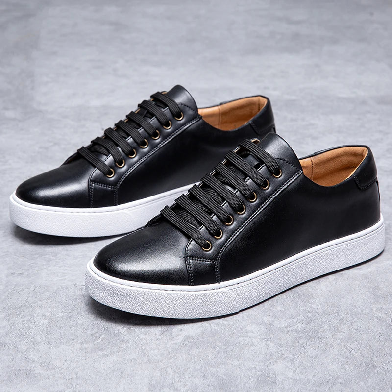Italian Brand Men's Genuine Leather Casual Shoes Interview Commuting Work Shoes Versatile Daily Men's Business Formal Shoes