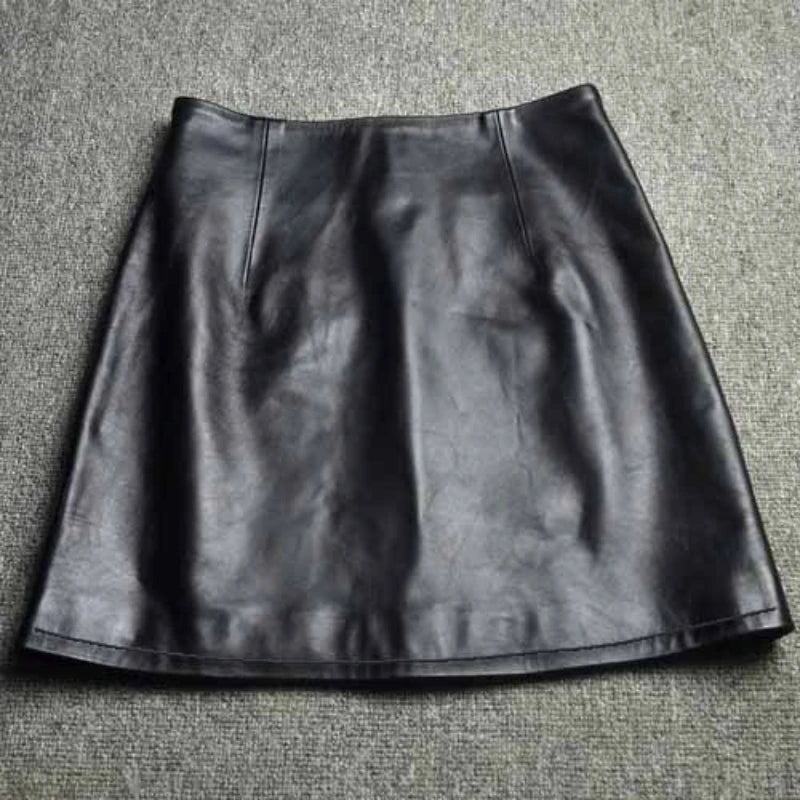 Pure Leather Spanking Skirt