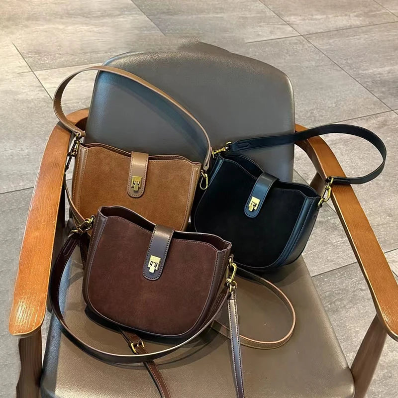 Women‘s Cowhide Genuine Leather Shoulder Bag