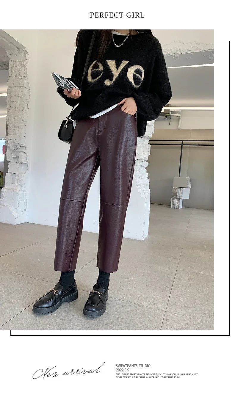 Leather Pants Women