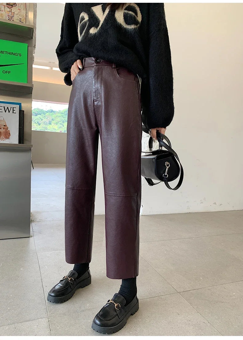 Leather Pants Women