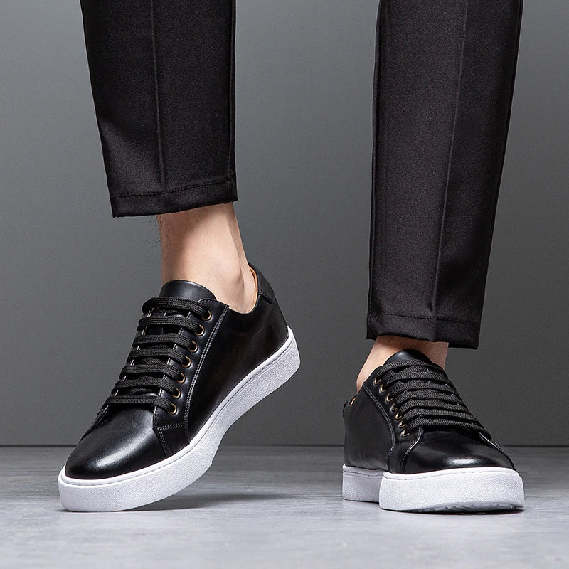 Italian Brand Men's Genuine Leather Casual Shoes Interview Commuting Work Shoes Versatile Daily Men's Business Formal Shoes