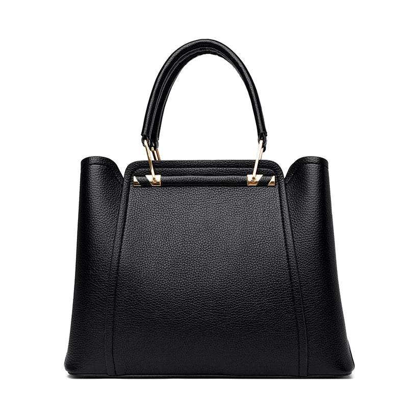Fashion Women Soft PU Leather Handle Handbag Designer Shoulder Crossbody Bag Ladies Large Capacity Shopping Messenger Tote Bag