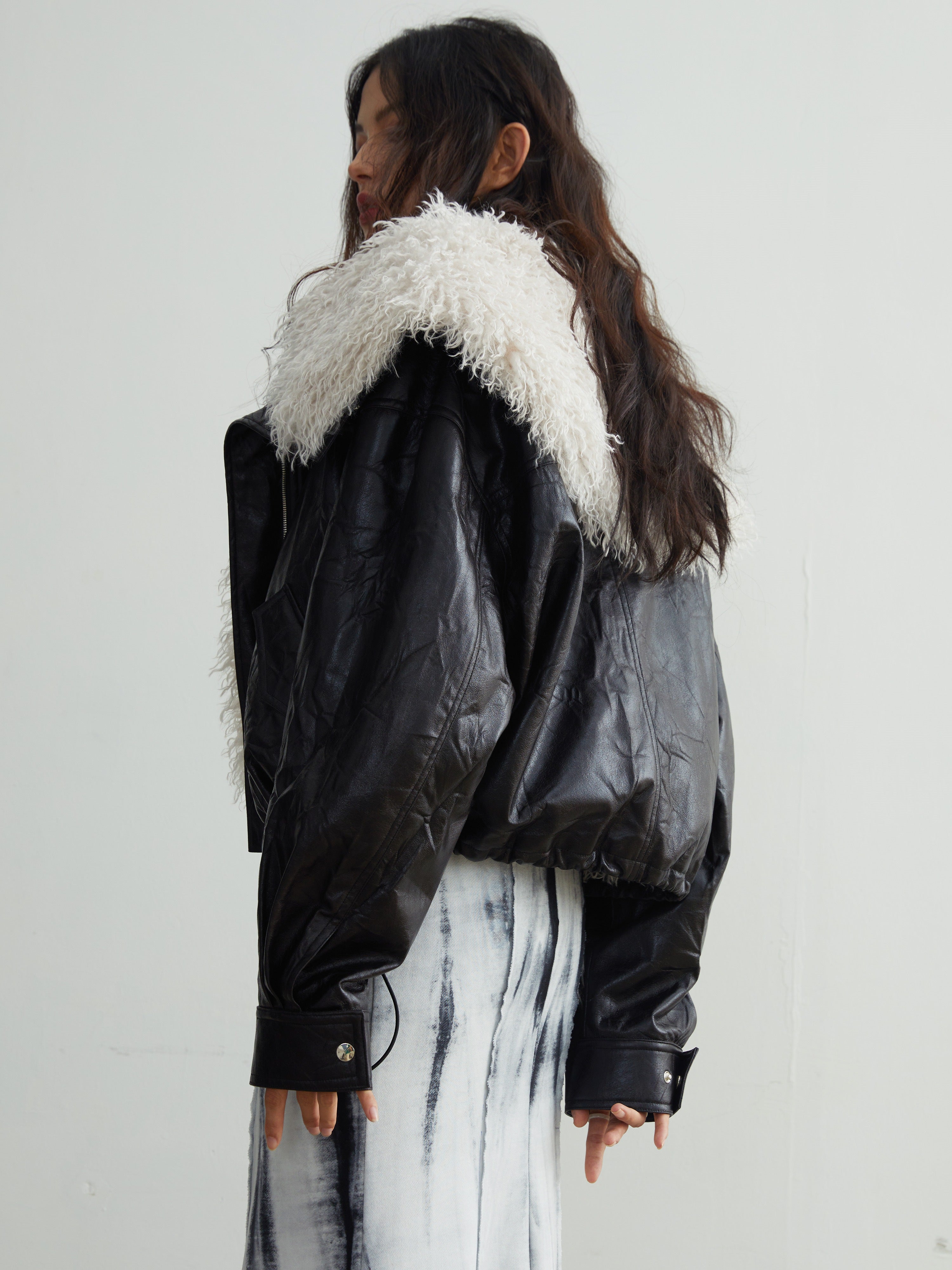 Retro Quiet Detachable Large Fur Collar Jacket