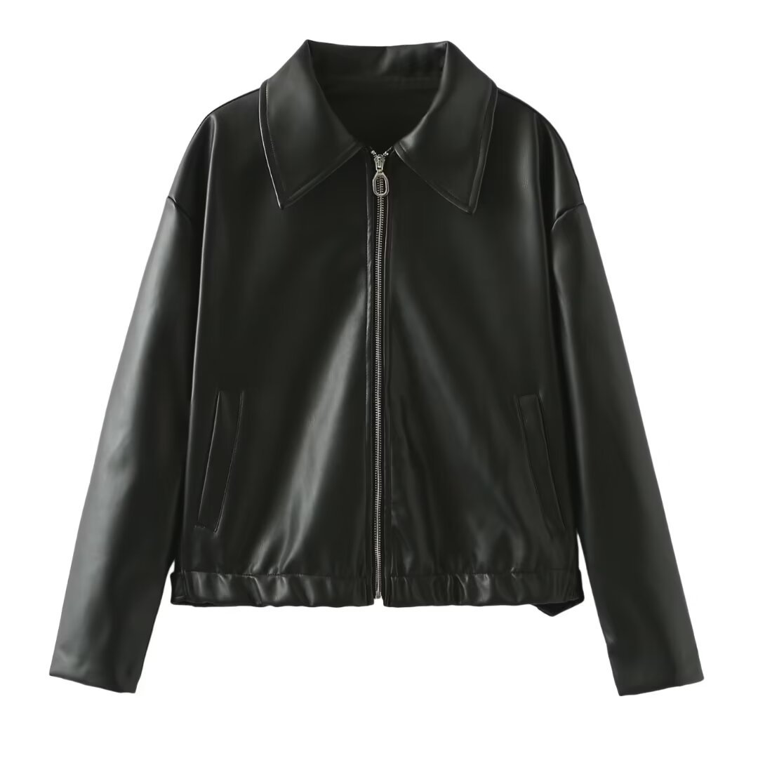 Lapel Zipper Jacket