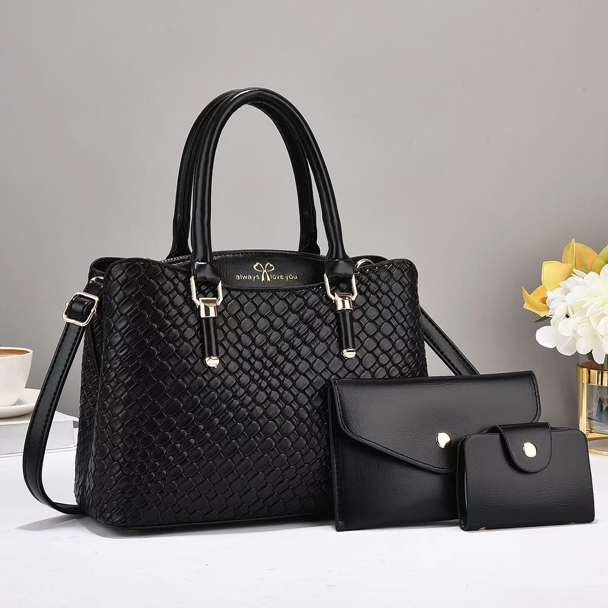 One Shoulder Combination Leather Bags