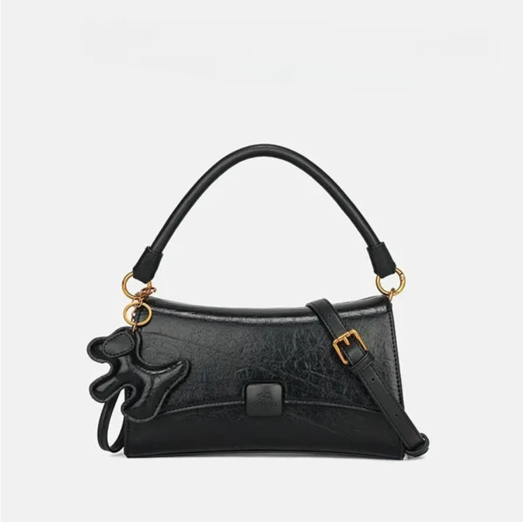 New Macaron Color System Shoulder Leather Bag