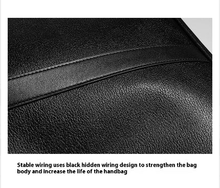 Men's Real-leather Handbag Double Zipper