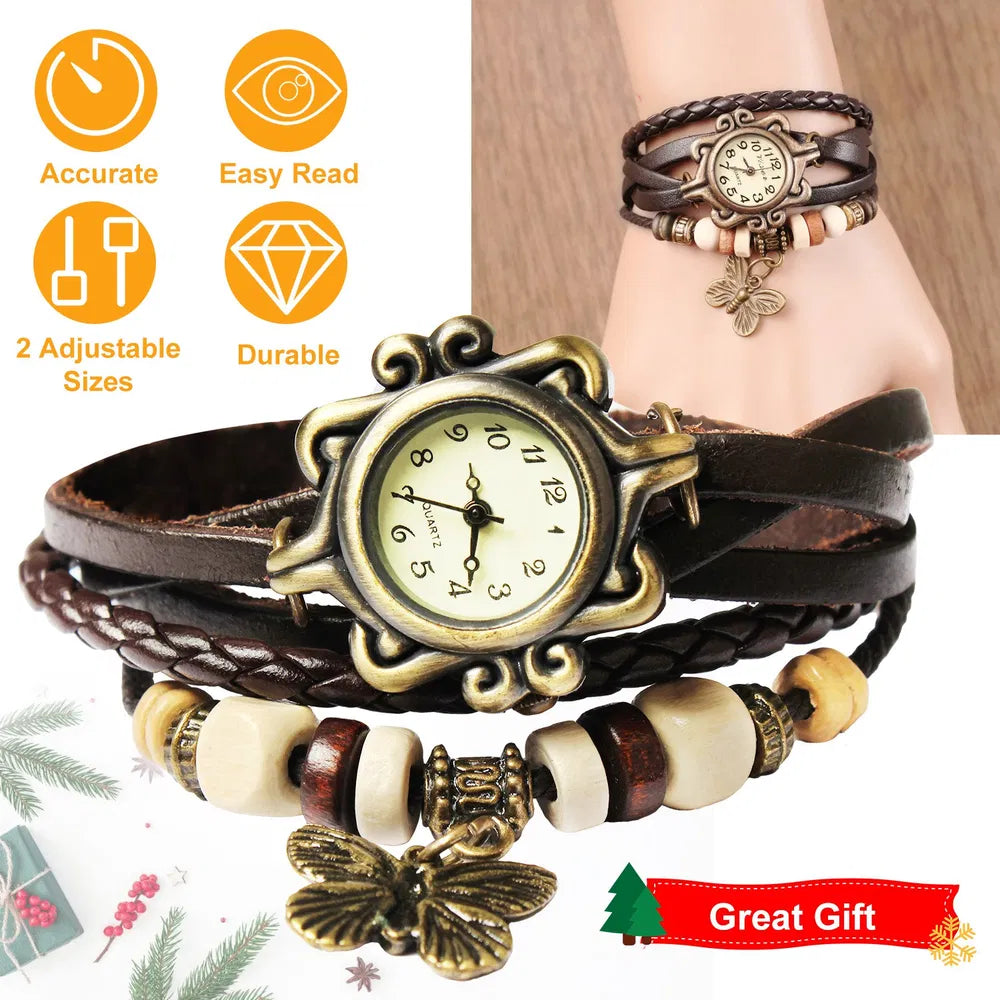 Handmade Leather Watch Quartz Wrist